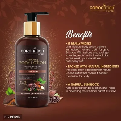 COROnation Herbal Cocoa Butter Moisturising Body Lotion - 300 ml-thumb2