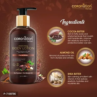 COROnation Herbal Cocoa Butter Moisturising Body Lotion - 300 ml-thumb3