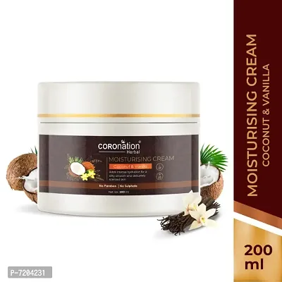 COROnation Herbal Coconut  Vanilla Moisturising Cream - 200 ml-thumb0
