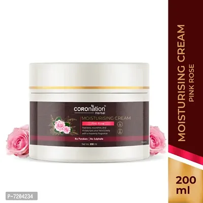 COROnation Herbal Pink Rose Moisturising Cream - 200 ml
