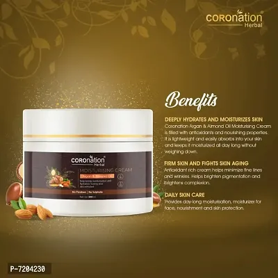 COROnation Herbal Argan  Almond Oil Moisturising Cream - 200 ml-thumb3