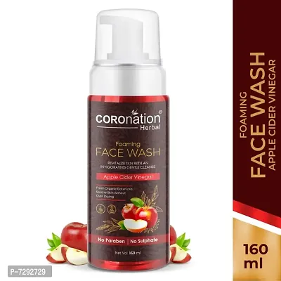 COROnation Herbal Apple Cider Vinegar Foaming Face Wash - 160 ml
