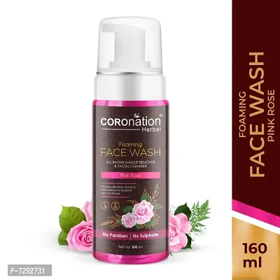 COROnation Herbal Pink Rose Foaming Face Wash - 160 ml