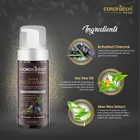 COROnation Herbal Activated Charcoal Foaming Face Wash - 160 ml-thumb1