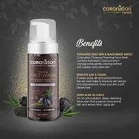 COROnation Herbal Activated Charcoal Foaming Face Wash - 160 ml-thumb2