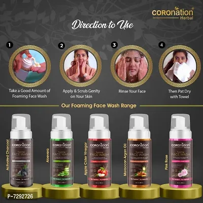COROnation Herbal Activated Charcoal Foaming Face Wash - 160 ml-thumb5
