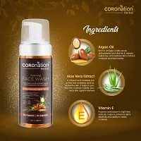 COROnation Herbal Moroccan Argan Oil Foaming Face Wash - 160 ml-thumb2