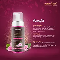 COROnation Herbal Pink Rose Foaming Face Wash - 160 ml-thumb1