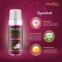 COROnation Herbal Pink Rose Foaming Face Wash - 160 ml-thumb2