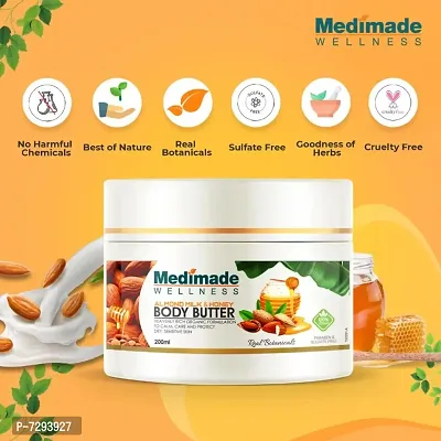 Medimade Almond and Honey Body Butter - 200 ml-thumb5