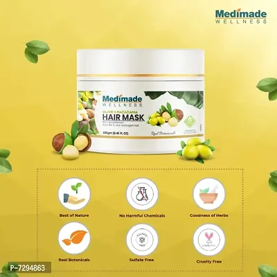 Medimade Olive and Macadamia Hair Mask - 200 g-thumb3