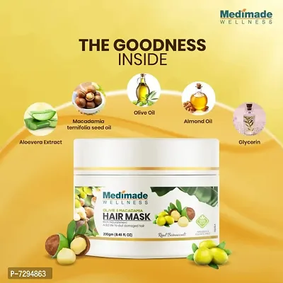 Medimade Olive and Macadamia Hair Mask - 200 g-thumb4