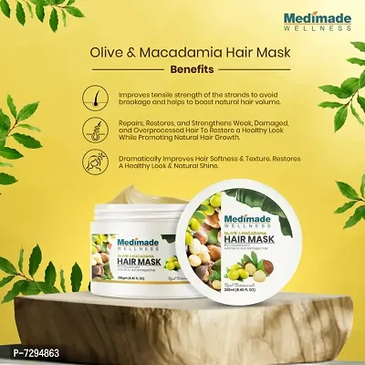 Medimade Olive and Macadamia Hair Mask - 200 g-thumb5