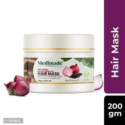 Medimade Red Onion Black Seed Oil Hair Mask - 200 g-thumb0