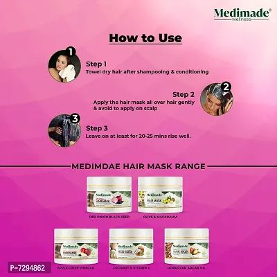 Medimade Red Onion Black Seed Oil Hair Mask - 200 g-thumb3