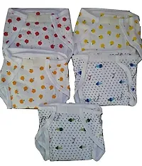 Gilli Shopee Cotton Hosiery Padded Baby Nappies Langot Reusable Diaper Nappy Pack of 5 (6-12 Months)-thumb1
