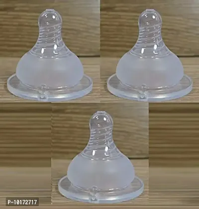 Gilli Shopee Baby Bottle Nipple/Teat for Baby Steel Feeding Milk Bottles (Pack of 3)-thumb0