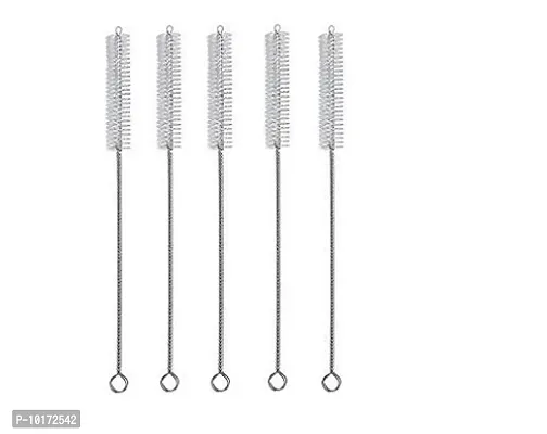 Cuckoos Baby Straw Cleaning Brush Combo Cleaner Rotation 360 Degrees Long (Pack of 5)