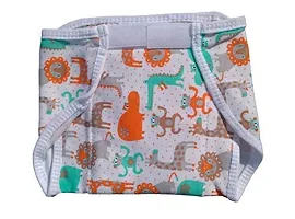 Cuckoos Baby Boy's & Girl's Cotton Hosiery Padded Nappies, Nappy, Langot Washable Reusable Cotton Diaper Nappy Pack of 5 (3-6 Months)-thumb1