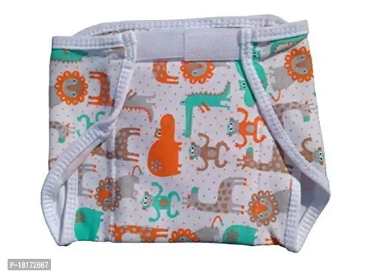 Cuckoos Baby Boy's & Girl's Cotton Hosiery Padded Nappies, Nappy, Langot Washable Reusable Cotton Diaper Nappy Pack of 5 (3-6 Months)-thumb2