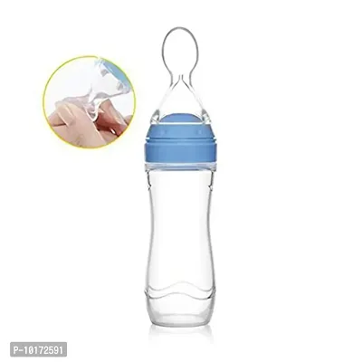 Gilli Shopee Baby Feeder Silicone Soft Head Rice Spoon Bottle Feeder for Baby Feeding with Silicone Food/Fruit Nibble & 2 Bib (Multi-1)-thumb2