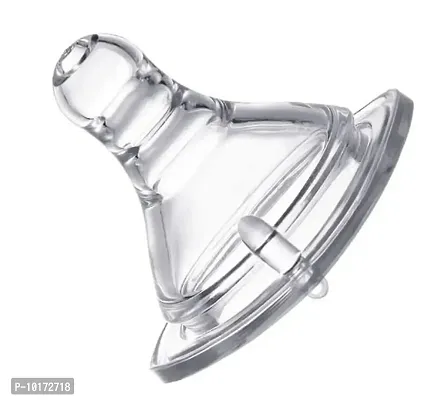 Gilli Shopee Baby Bottle Nipple Nipple/Teat for Baby Steel Feeding Milk Bottles/Wide Neck Bottle Nipple (Pack of 2)-thumb2
