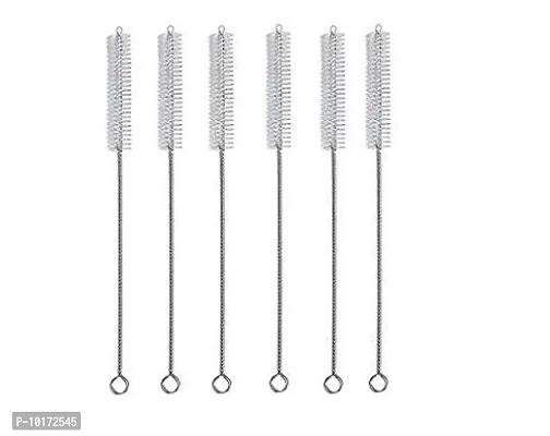 Cuckoos Baby Straw Cleaning Brush Combo Cleaner Rotation 360 Degrees Long (Pack of 6)