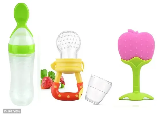 Gilli Shopee Baby Fruit Nibbler and Feeder/Baby Fruit Nipple/Pacifier/Soother with Teether for 6-18 Months Baby-thumb0