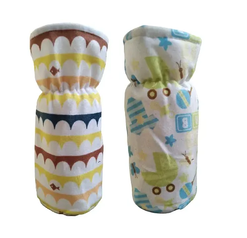 Gilli Shopee Baby Bottle Covers Soft for Wide Mouth & Broad Mouth, Baby Milk Feeding Bottle Cover (260ML, 250Ml, 330ML) Pack of 2