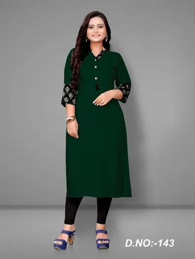 Women Rayon Printed Straight Plus Size Kurtas