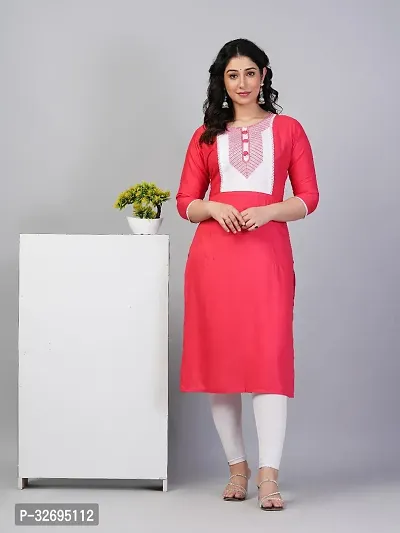 Fancy Rayon Kurtas For Women-thumb0