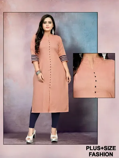 Beautiful Blend Solid Kurta For Women