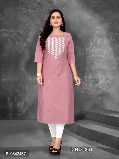 Beautiful Rayon Embroidered Kurta For Women-thumb0