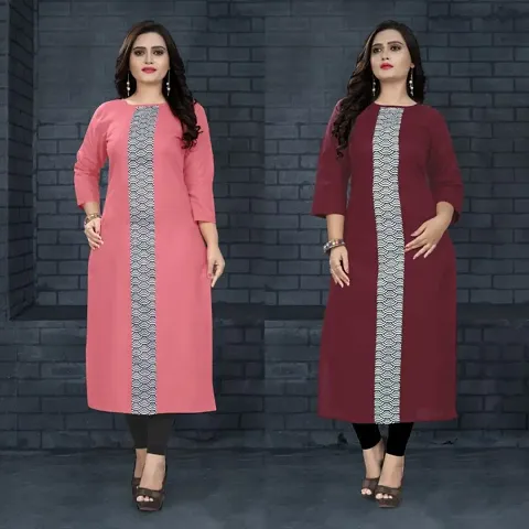 Digital Printed Cotton Straight Kurta Combo Vol-1