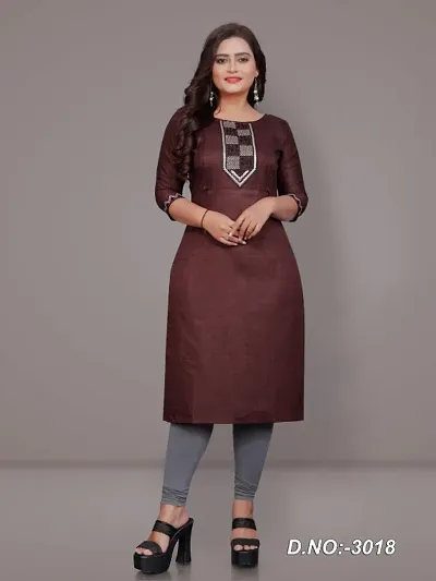 Fancy Cotton Straight Kurti