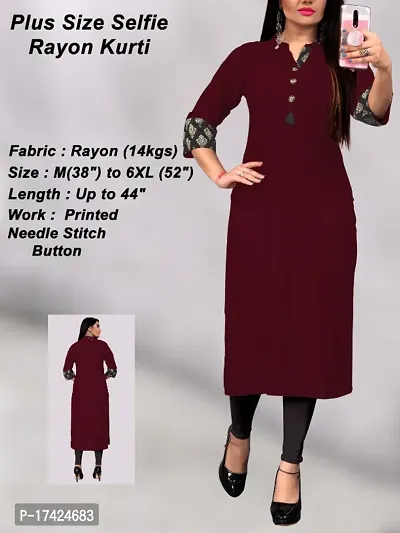 Fancy Rayon Kurti for Women-thumb0