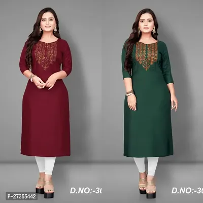 Fancy Rayon Kurtas For Women Pack Of 2