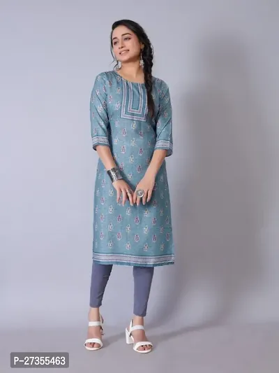 Fancy Cotton Blend Printed Kurtas For Women