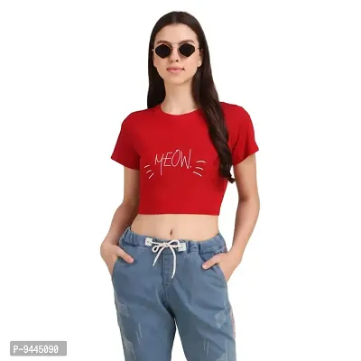 4M Sales Women's Printed Crop Top T-Shirt Cotton Combo Pack of 4-thumb4