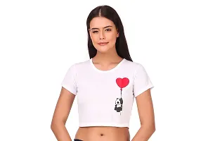 4M Sales Women's Printed Crop Top T-Shirt Cotton Combo Pack of 4-thumb4