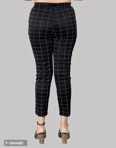 4M Sales Women's Checkered Ankle Length Jegging | Brown, Black | Pack of 2-thumb4