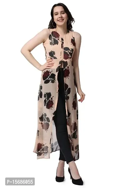 Women Maxi Multicolor Dress (Medium, Pitch)