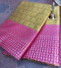 Stylish Fancy Banarasi Silk Saree With Blouse Piece For Women-thumb3