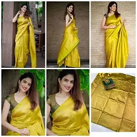 Stylish Fancy Banarasi Silk Saree With Blouse Piece For Women-thumb3