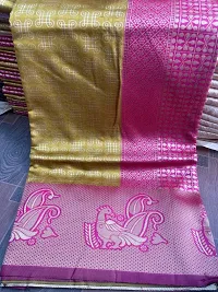 Stylish Fancy Banarasi Silk Saree With Blouse Piece For Women-thumb2