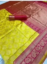 Classic Cotton Silk Saree With Blouse Piece For Women-thumb3