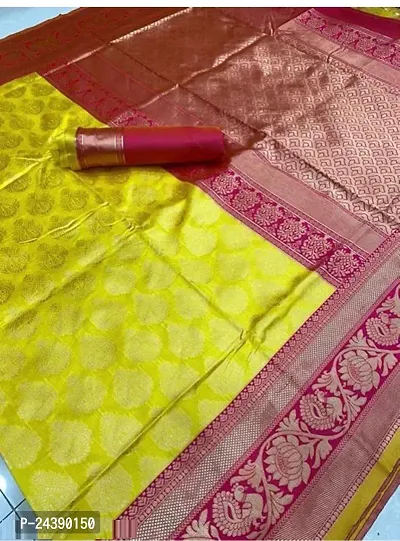 Classic Cotton Silk Saree With Blouse Piece For Women-thumb4