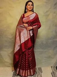 Ethnic Motifs Woven Design Zari Saree-thumb2