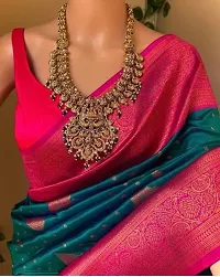 Women's Self Design Woven Banarasi Silk Saree-thumb2