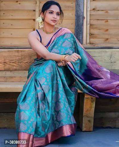 Beautiful Rich Pallu Jacquard Work Saree-thumb3